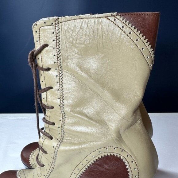 M.C. ; Power Brown Victorian Style Lace Up Boots Size 39 (US 8.5) - Picture 5 of 14